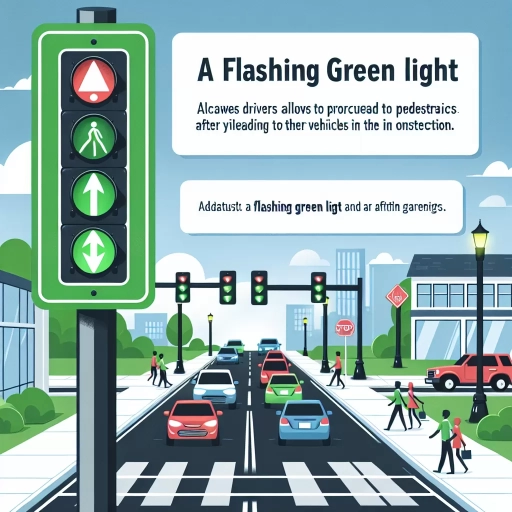 what does flashing green light mean