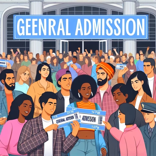 what does general admission mean