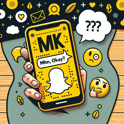 what does mk mean snapchat