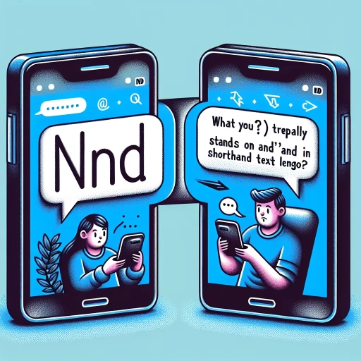 what does nd mean in text