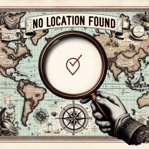 what does no location found mean