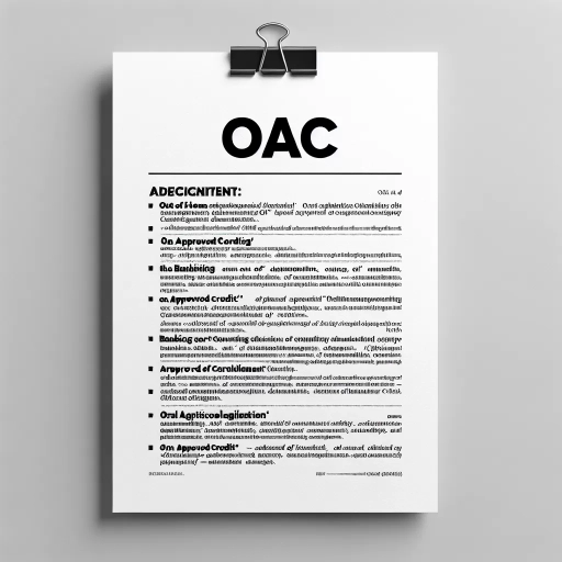 what does oac mean