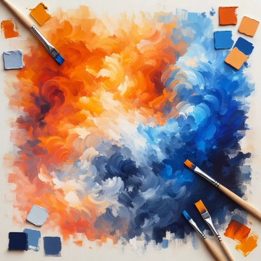 what does orange and blue make