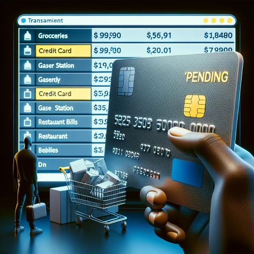 what does pending mean on credit card