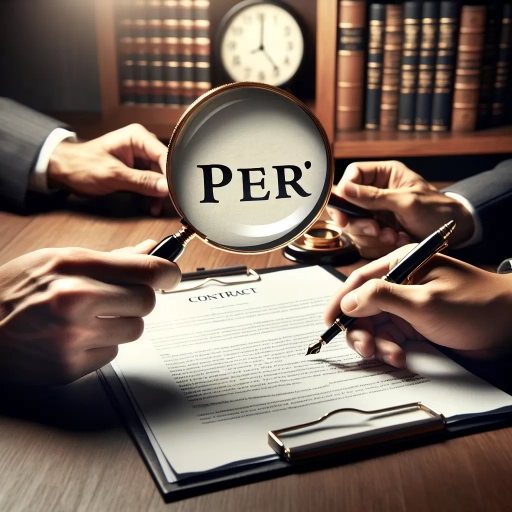 what does per mean on a contract