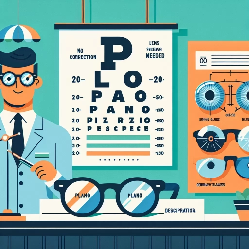 what does plano mean in eye prescription