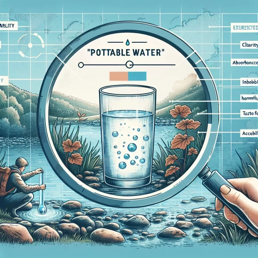 what does potable water mean