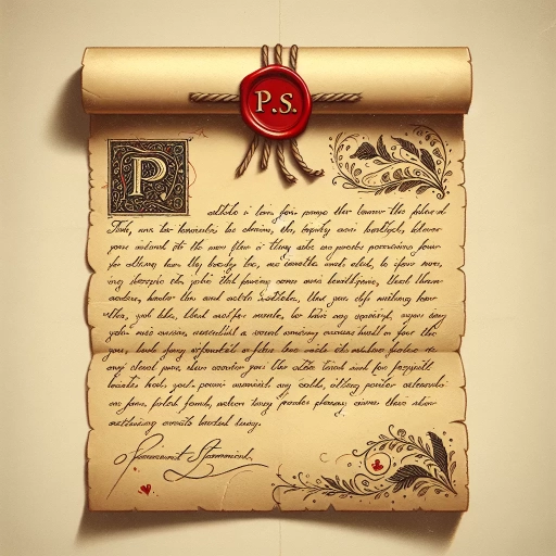 what does ps mean in a letter