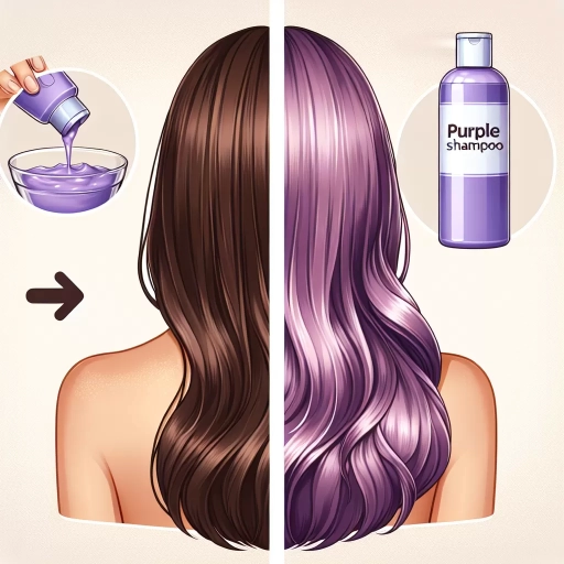 what does purple shampoo do to brown hair