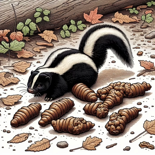 what does skunk poop look like