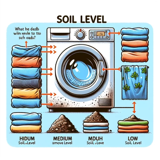 what does soil level mean on washer