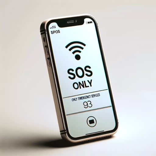 what does sos only mean on iphone