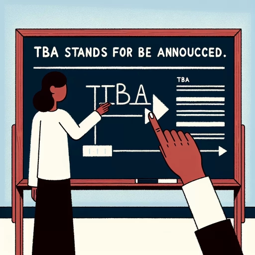 what does tba mean