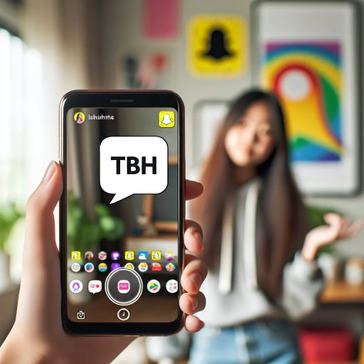 what does tbh mean snapchat