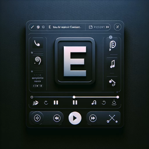 what does the e mean on spotify