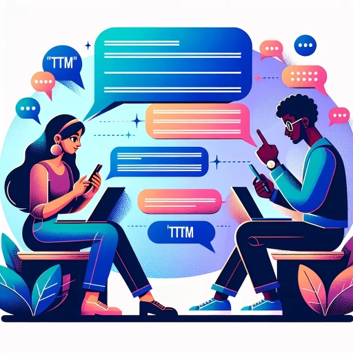 what does ttm mean in text