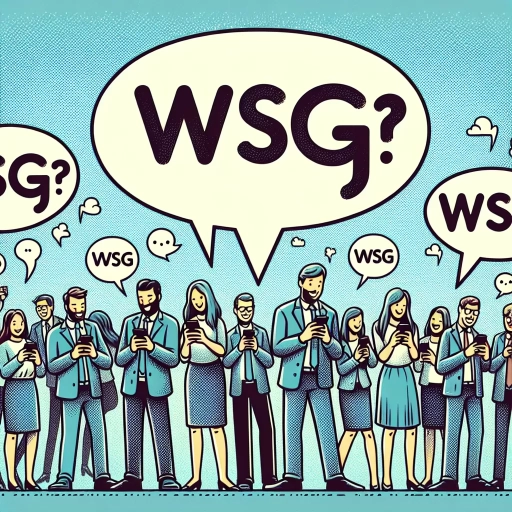 what does wsg mean in text