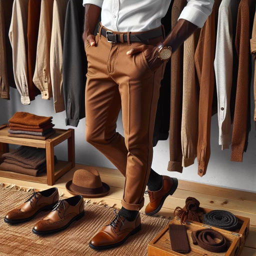 what goes with brown pants