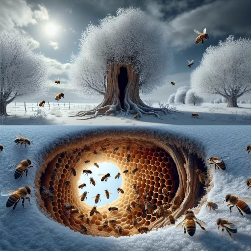 what happens to bees in the winter