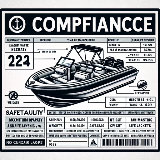 what information is shown on the compliance notice of a boat