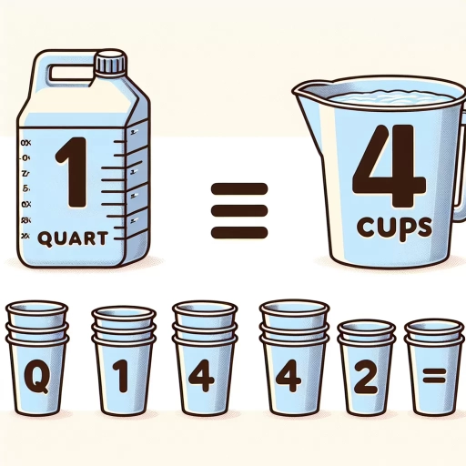 what is 2 quarts in cups