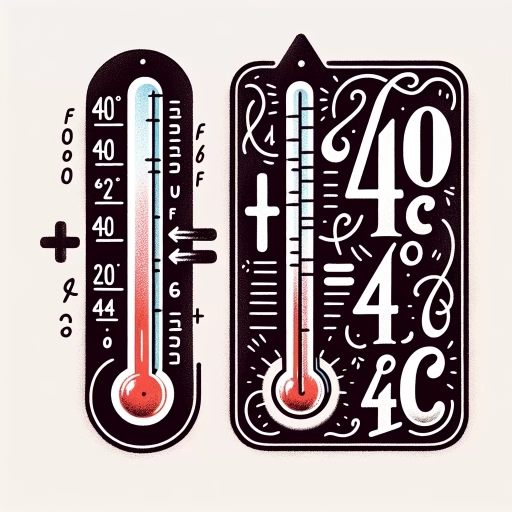 what is 40 fahrenheit in celsius