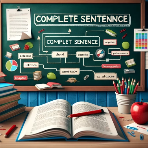 what is a complete sentence