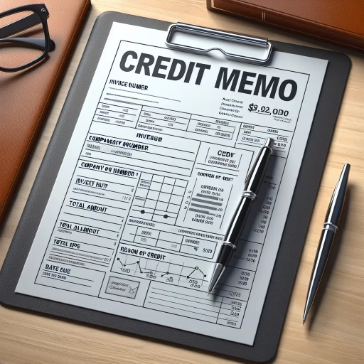 what is a credit memo