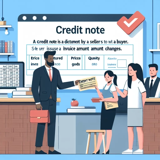 what is a credit note