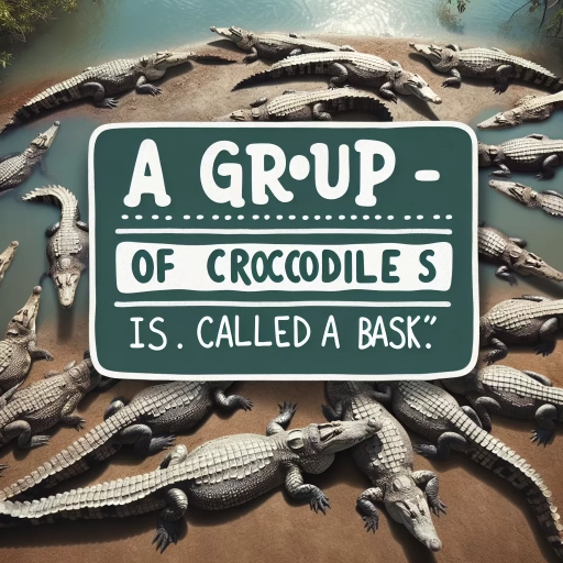 what is a group of crocodiles called