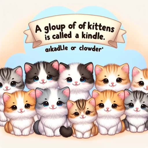 what is a group of kittens called