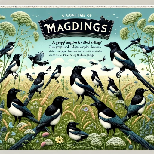 what is a group of magpies called