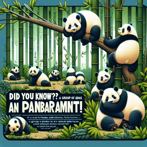 what is a group of pandas called