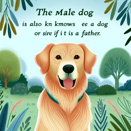 what is a male dog called