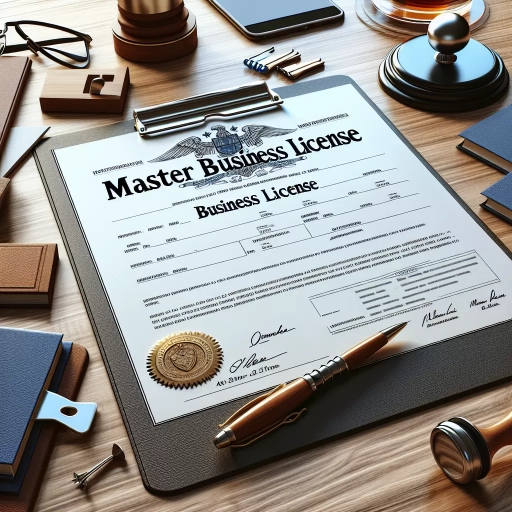 what is a master business license