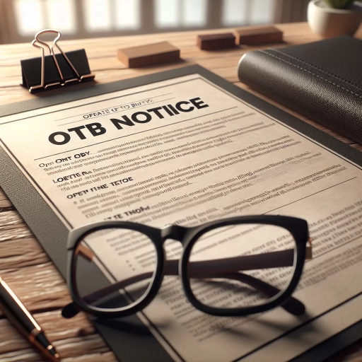 what is a otb notice