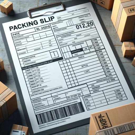 what is a packing slip