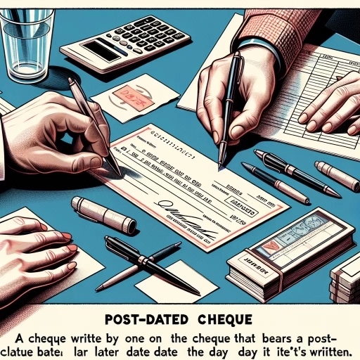 what is a post dated cheque