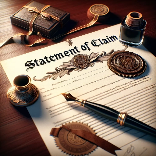 what is a statement of claim