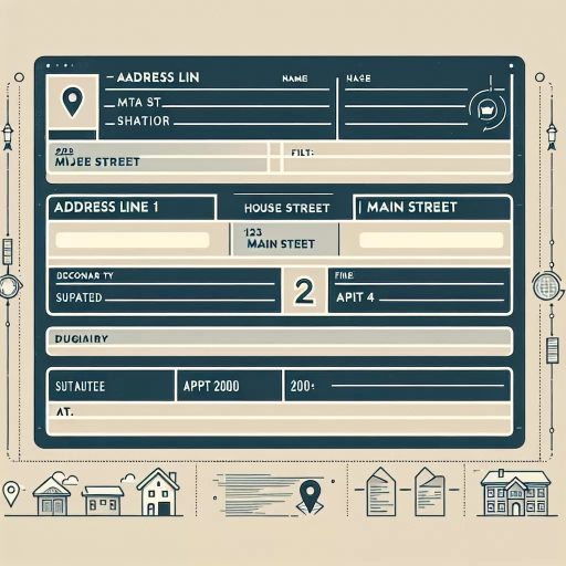 what is address line 1 and 2