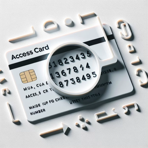 what is an access card number