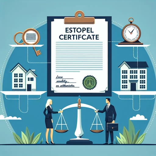 what is an estoppel certificate