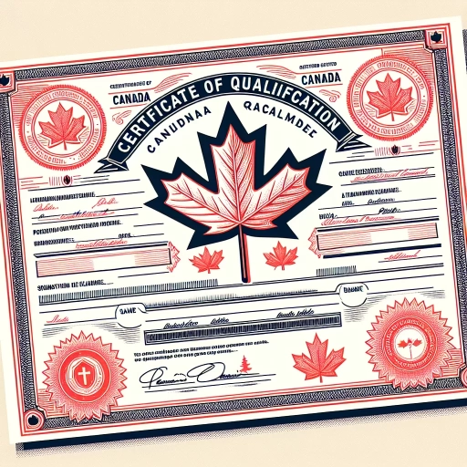 what is certificate of qualification from a canadian province