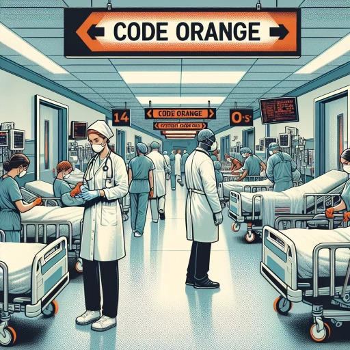 what is code orange in a hospital