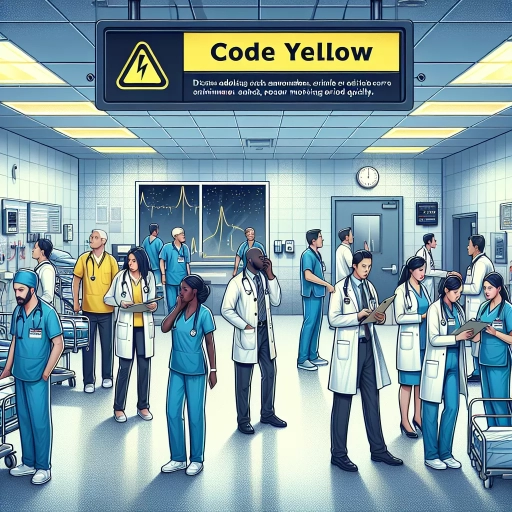 what is code yellow in a hospital