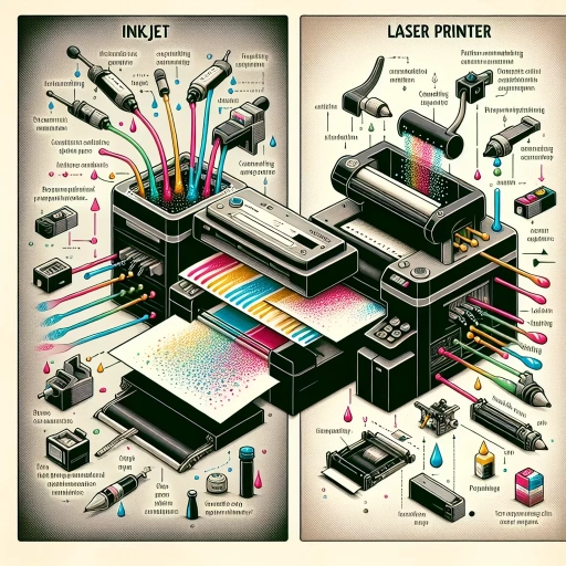 what is difference between inkjet and laser printer