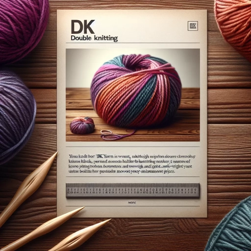 what is dk yarn