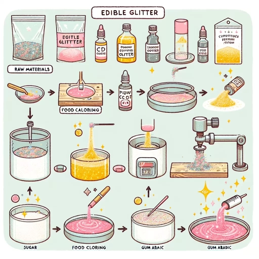 what is edible glitter made of