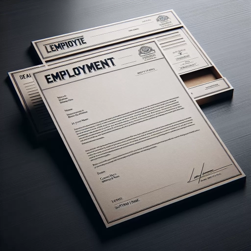 what is employment letter