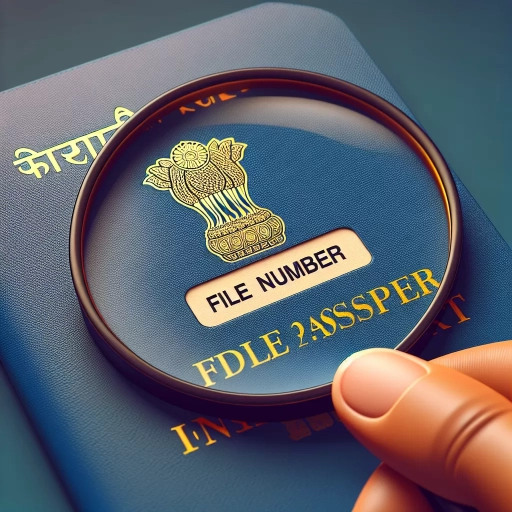 what is file number on indian passport